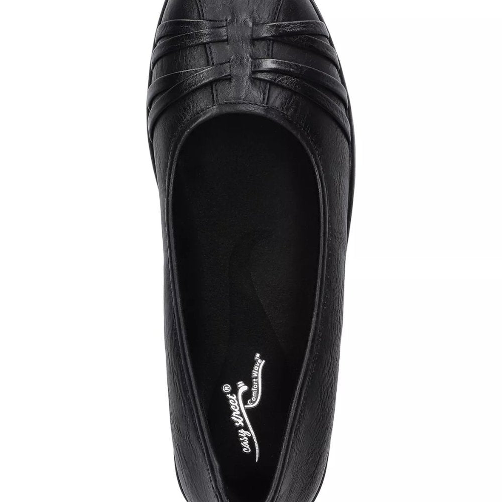 Easy Street Haley Women's Slip on Flats - 10 M - Black - NIB