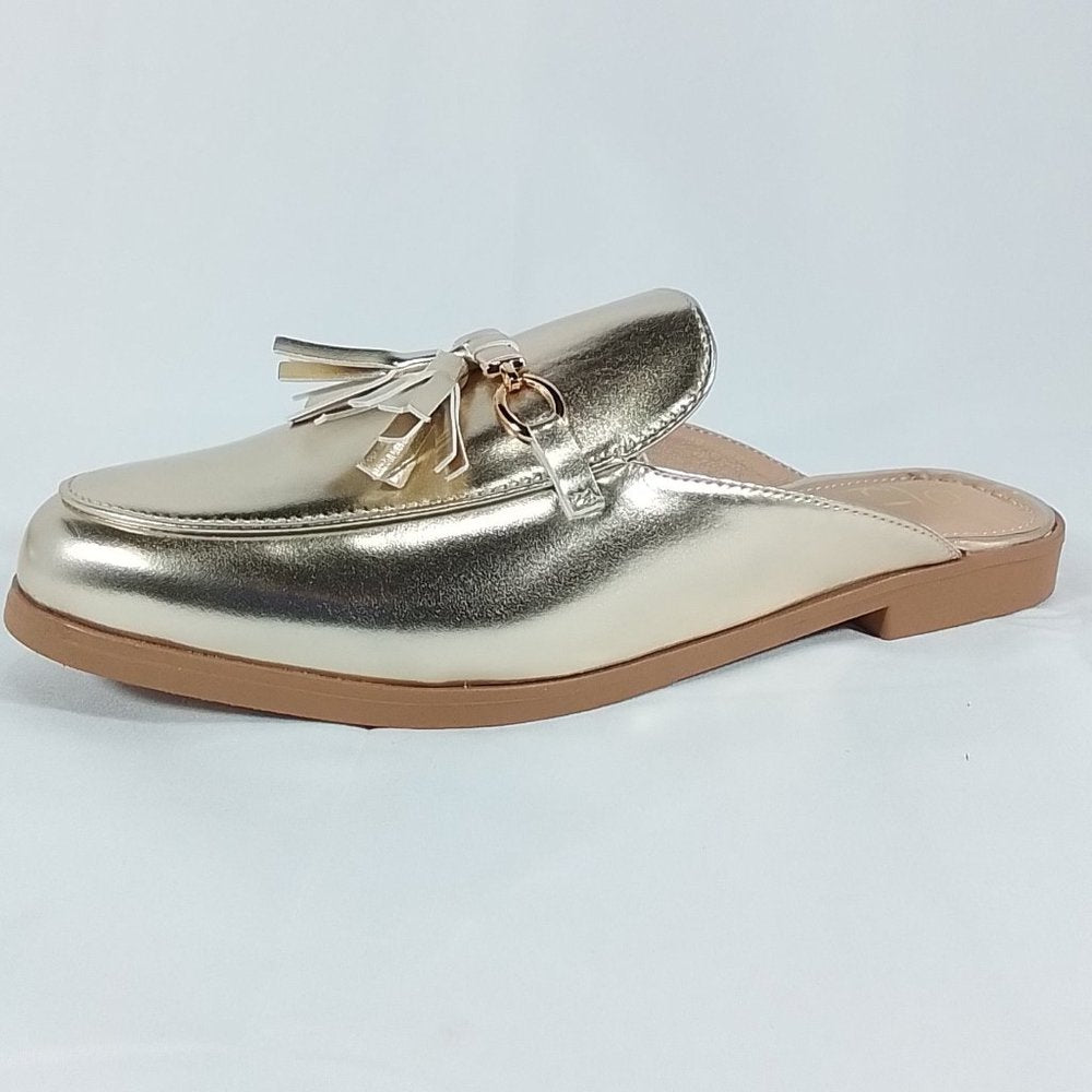 Yoki Jacey-04 Women's Slip On Loafers - 9 - Gold - Used