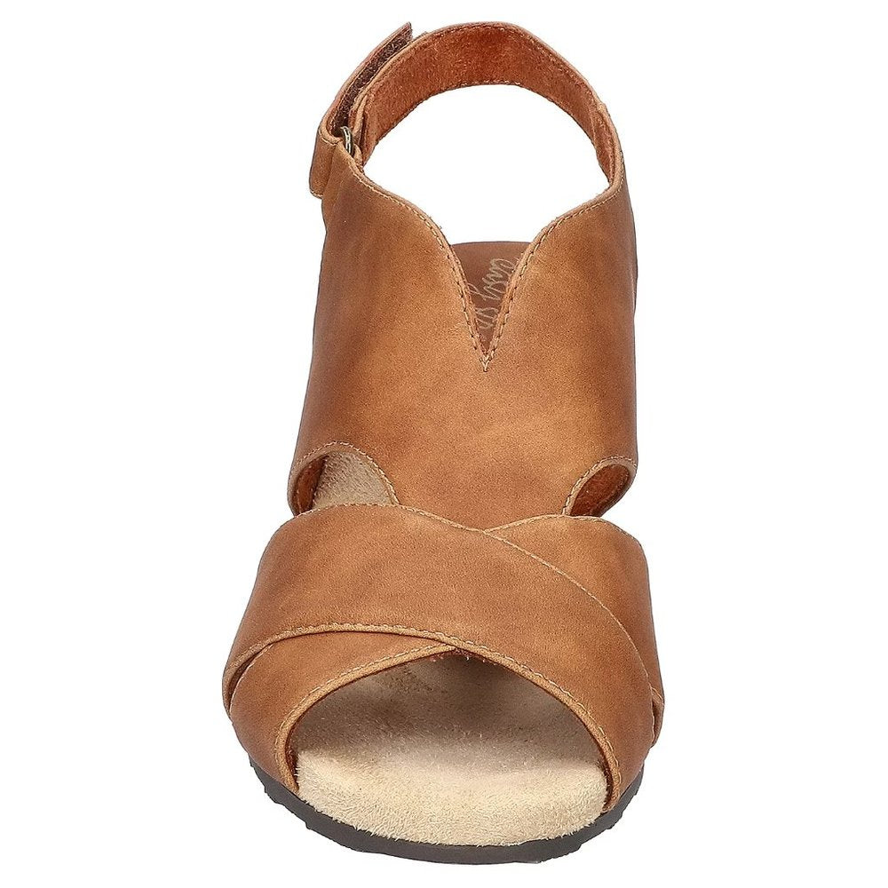 Easy Street Women's Annette Heeled Sandals - 7 Medium - Tan - NIB