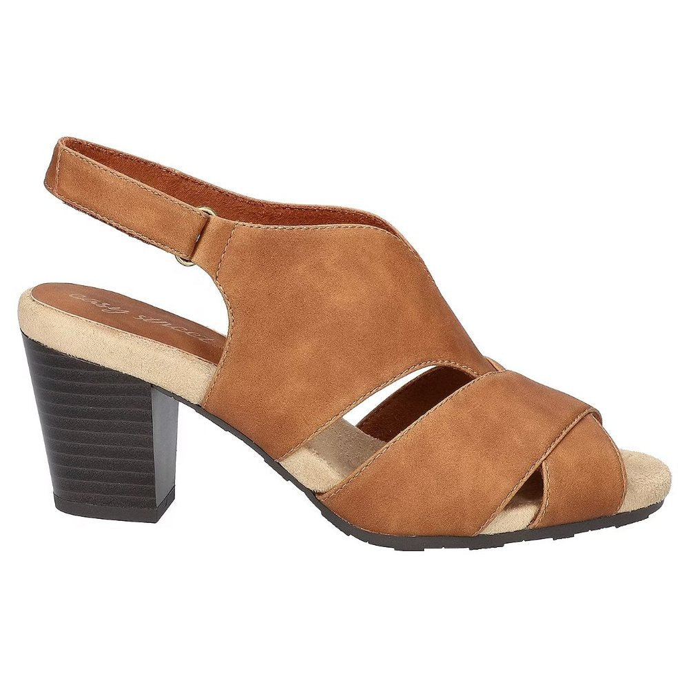 Easy Street Women's Annette Heeled Sandals - 7 Medium - Tan - NIB