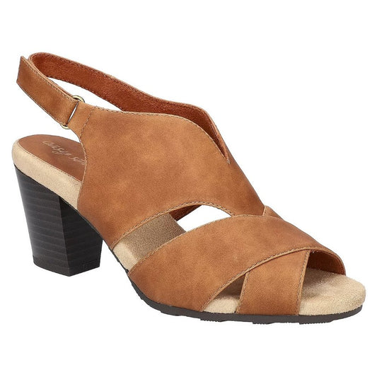 Easy Street Women's Annette Heeled Sandals - 7 Medium - Tan - NIB
