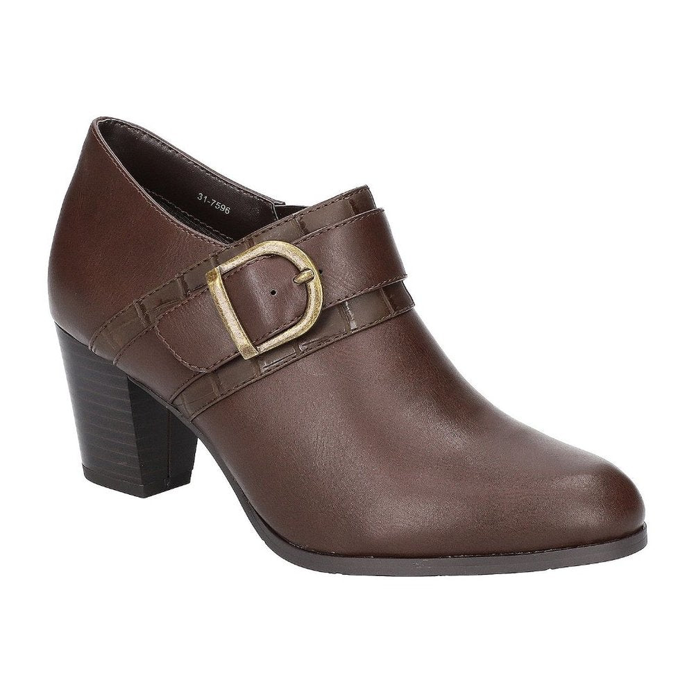 Easy Street Wide Width Women's Della Booties - 11 W - Brown - NIB