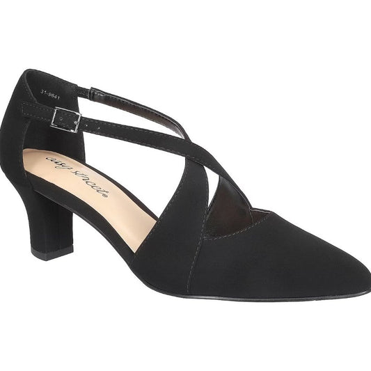 Easy Street Women's Elegance Pointed Toe Block Heel Pumps - 9 M - Black - NIB