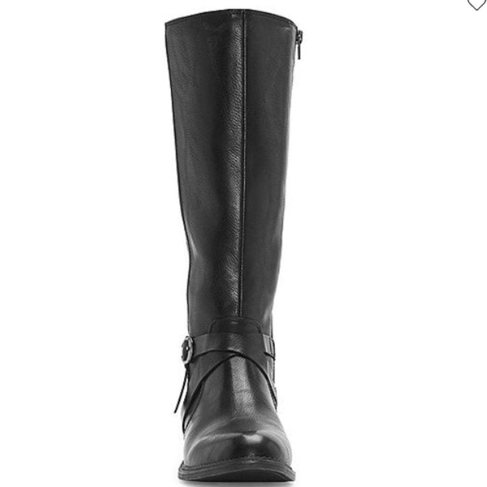 Frye & Co Gaylin Stacked Heel Riding Boots, Various Sizes, Black, New in Box