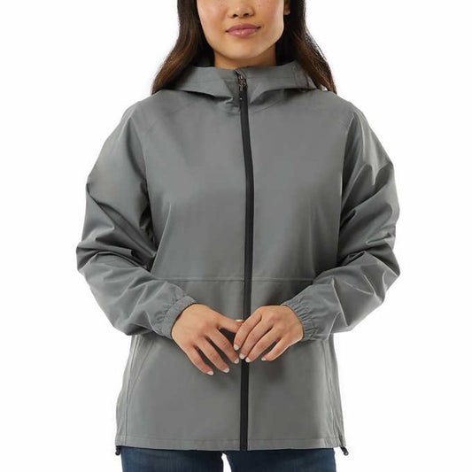 32 Degrees Heat Unisex Rain Jacket - Men XL/ Women XXL - Grey - NWT