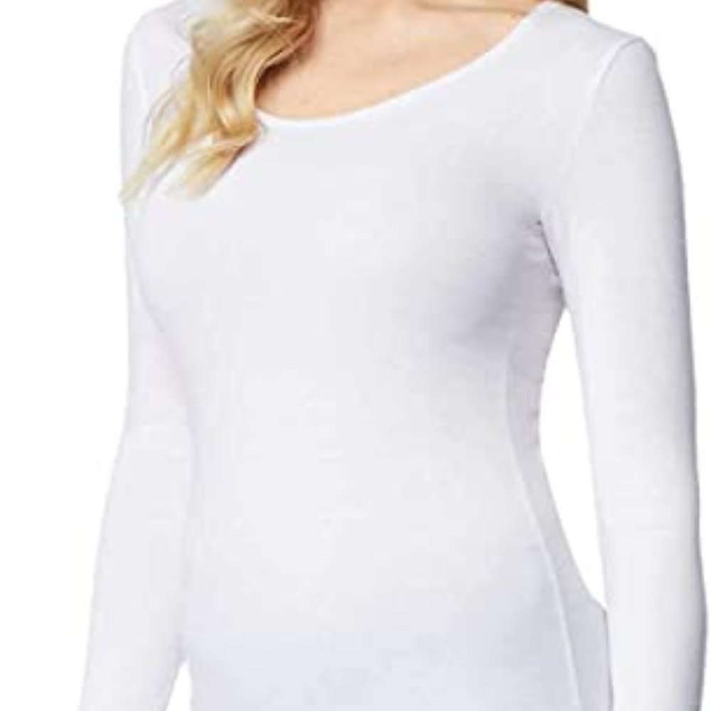 32 Degrees Heat Womens 2 Pack Thermal Base layer Top - Large - White/Cloud - NWT