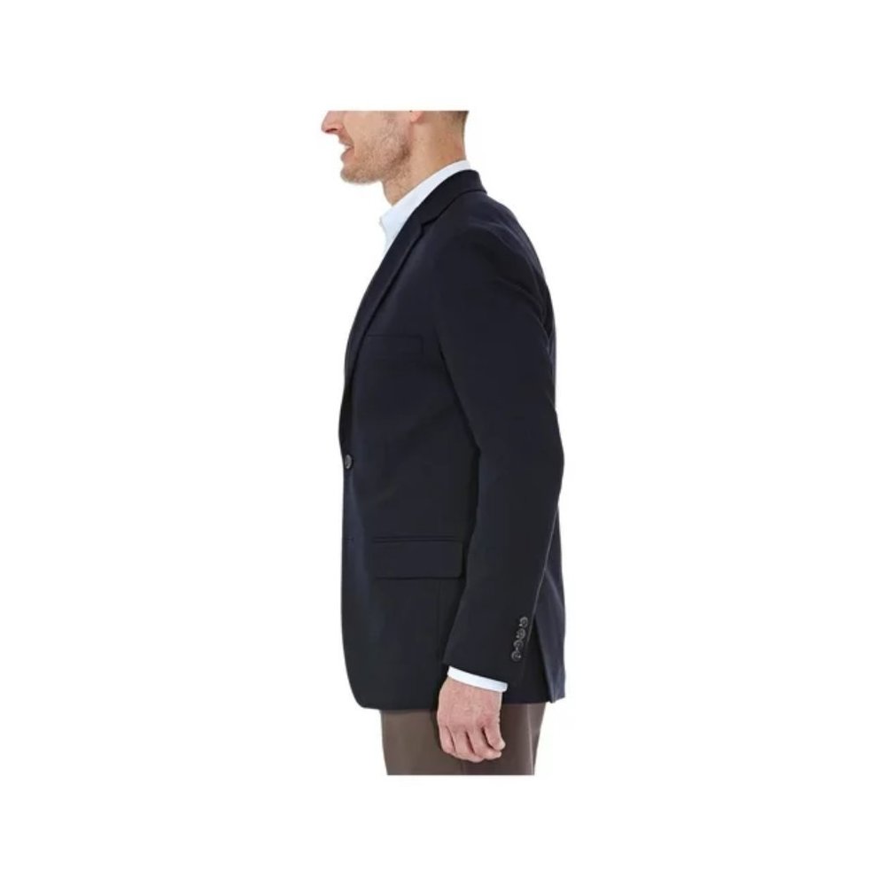 Haggar Men's In Motion Classic Fit Blazer - 50/R/R/R - Blue - New Without Tags