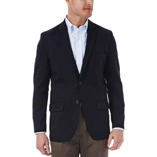 Haggar Men's In Motion Classic Fit Blazer - 50/R/R/R - Blue - New Without Tags