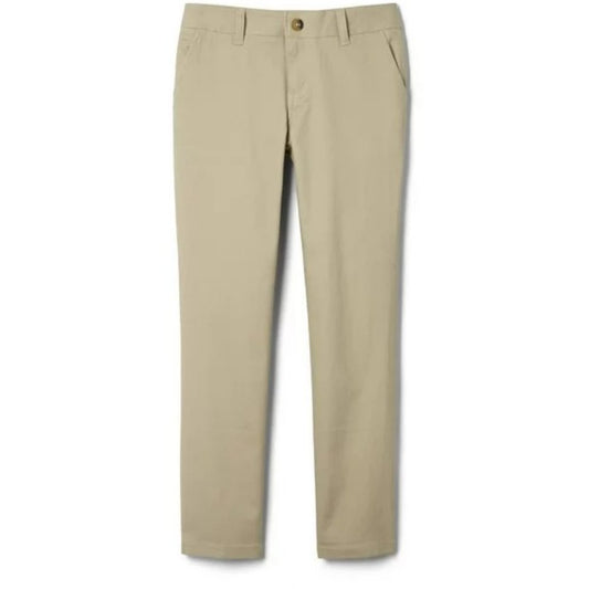 French Toast Girls Adjustable Waist Straight Leg Pants - 20.5 Plus - Khaki - NWT