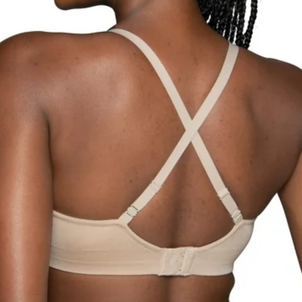 Vanity Fair Women's Beyond Comfort Wirefree Bra - 40DD- Damask Neutral - NWT