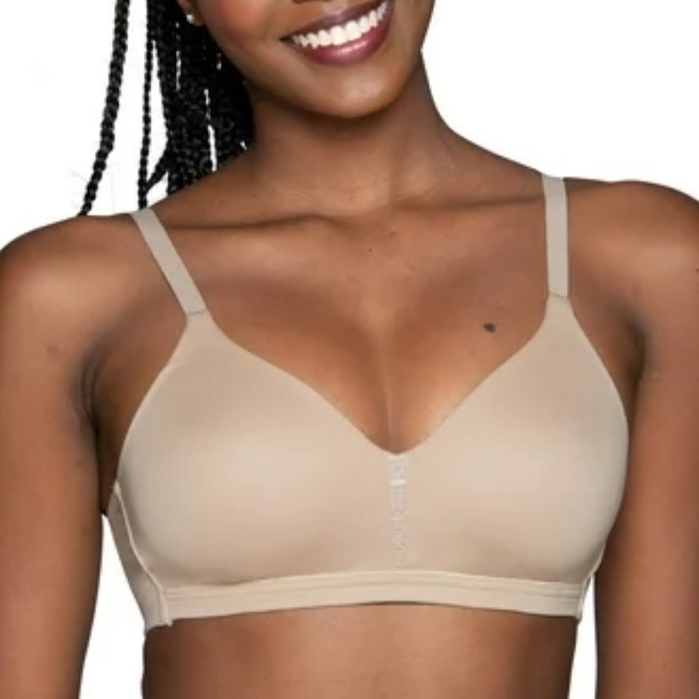 Vanity Fair Women's Beyond Comfort Wirefree Bra - 40DD- Damask Neutral - NWT