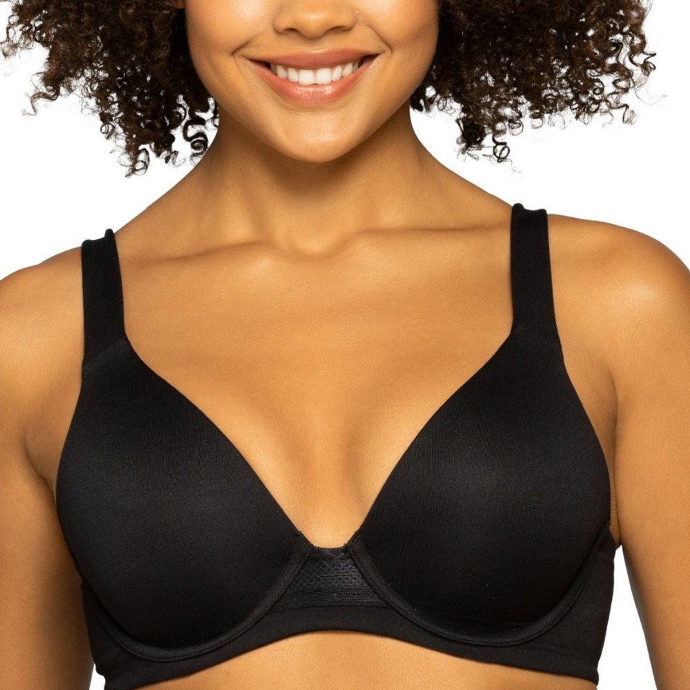 Vanity Fair Women's Beyond Comfort Underwire Bra-Various Sizes - Midnight Black