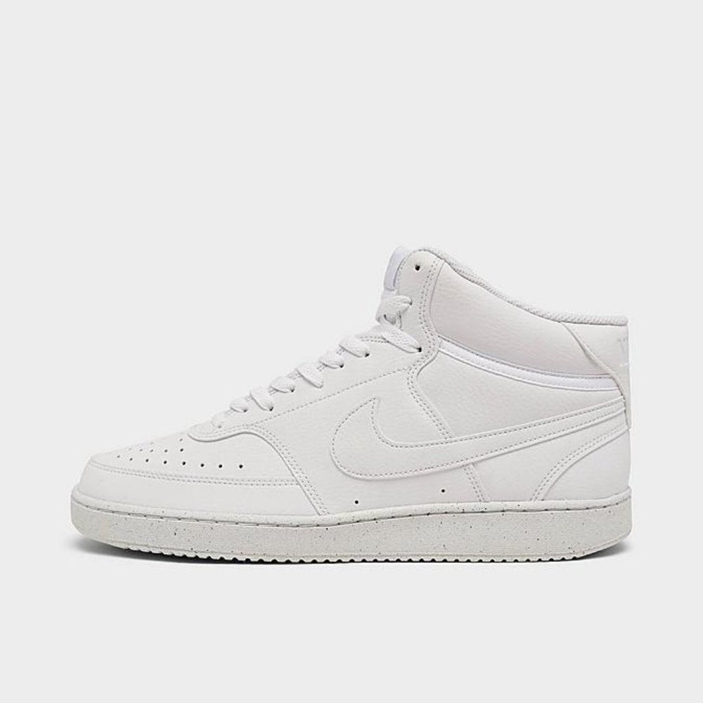 Men's Nike Court Vision Mid Next Nature Mid-Top Shoes - White - 9.5 - See Notes