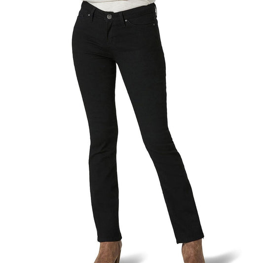 Lee Women's Legendary Mid Rise Bootcut Slip Pocket Rise Jean - 12 - Black  - NWT