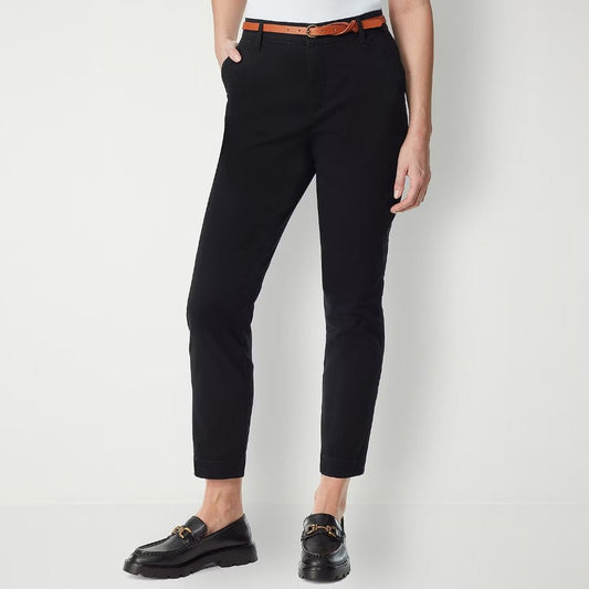 Gloria Vanderbilt Women's High Rise Tapered Pull-on Pants - 16 - Black - NWT