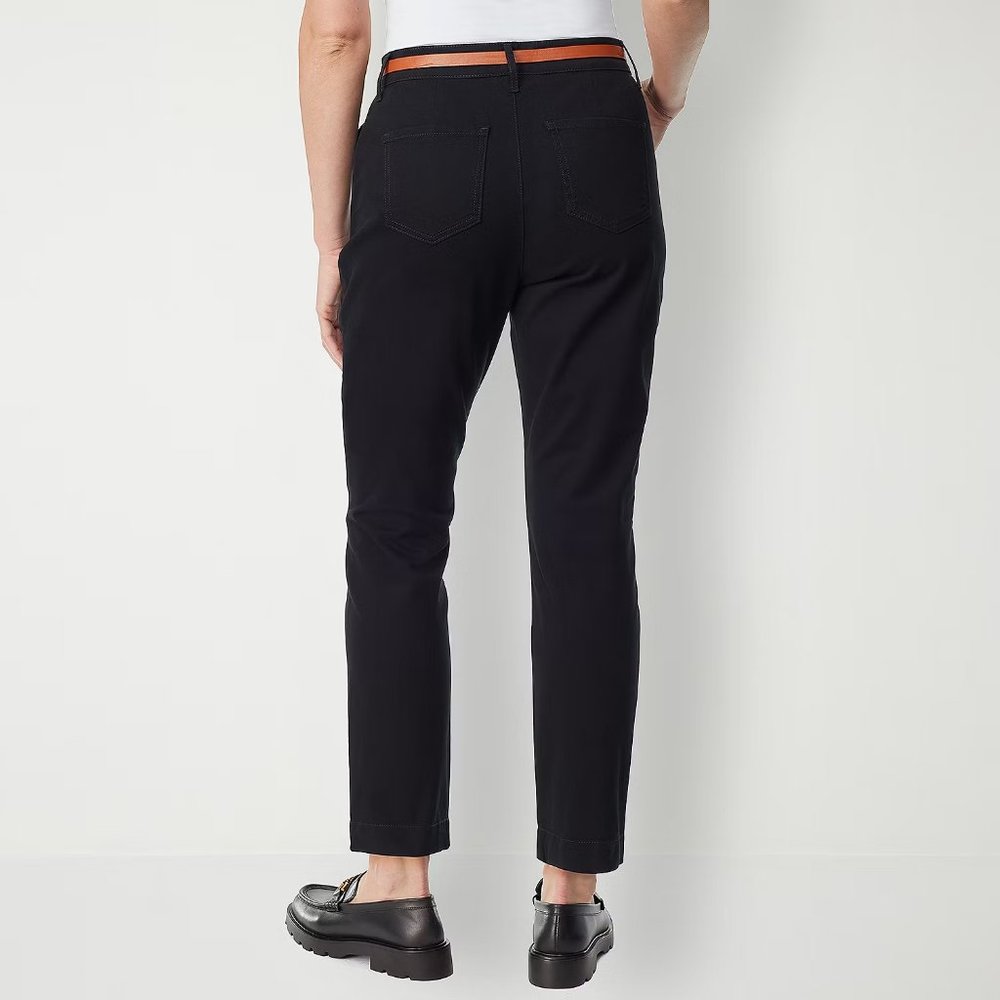 Gloria Vanderbilt Women's High Rise Tapered Pull-on Pants - 16 - Black - NWT