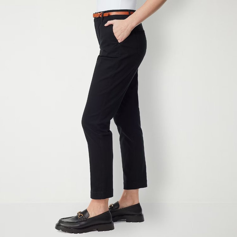 Gloria Vanderbilt Women's High Rise Tapered Pull-on Pants - 16 - Black - NWT