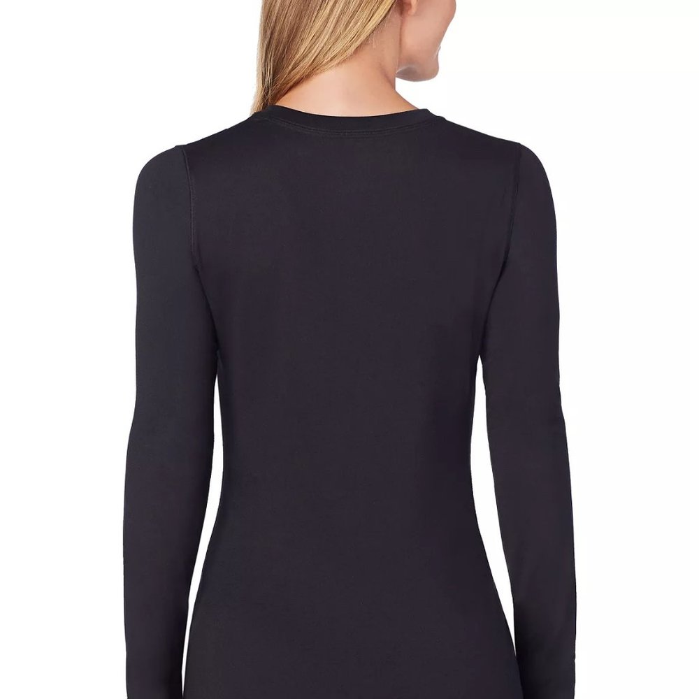 Cuddl Duds Women's Far-Infrared Crew Neck Top - Various Sizes - Black - NWT