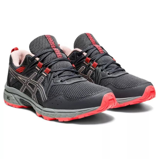 Asics Women's Gel Venture 8 Running Shoes - Grey & Peach - 6.5 - See Notes