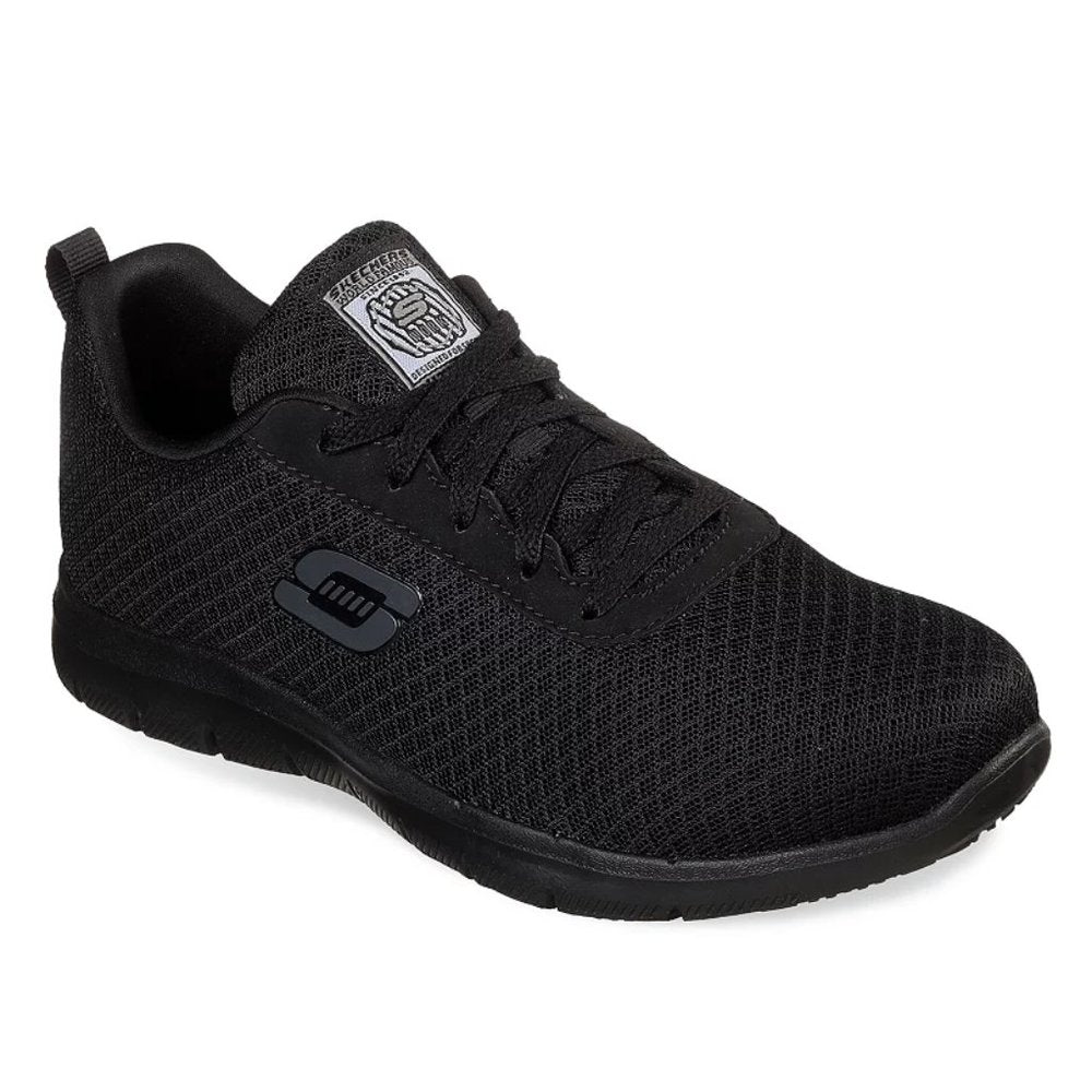 Women's Skechers Ghenter Bronaugh SR Work Shoes - Black - 9 - SEE NOTES