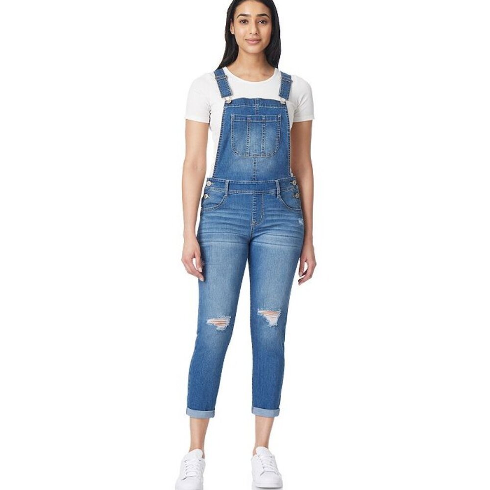 Wallflowers Juniors Tomboy Destructed Overalls - Large - Danner - NWOT