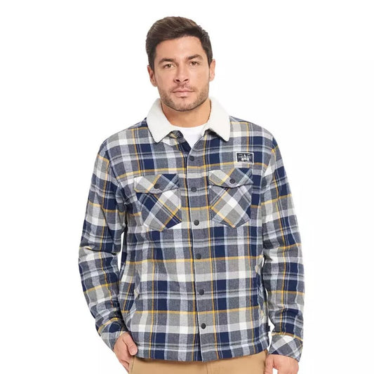 Men's Hurley Head Of The Class Sherpa Flannel Shacket - Obsidian - Small - NWT