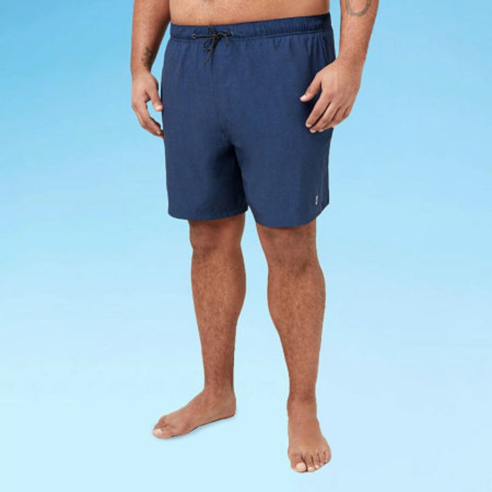 Men's Free Country Big & Tall Swim Shorts - Midnight Navy - 4XL - NWT