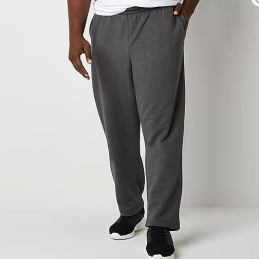 Xersion Men's Big & Tall Quick Dry Fleece Pants - 4XLT - Heather Grey - NWT