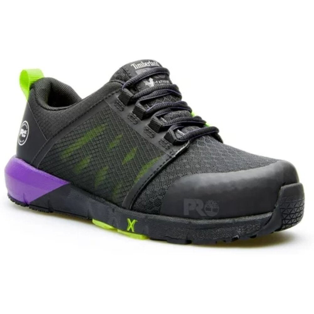 Women's Timberland Pro Radius Composite-Toe Work Shoes - Black & Purple - 7 -NIB