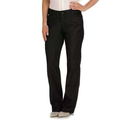 Women's Lee Modern Series Curvy Fit Maxwell Dress Pants - Jet Rinse - 8L - NWT