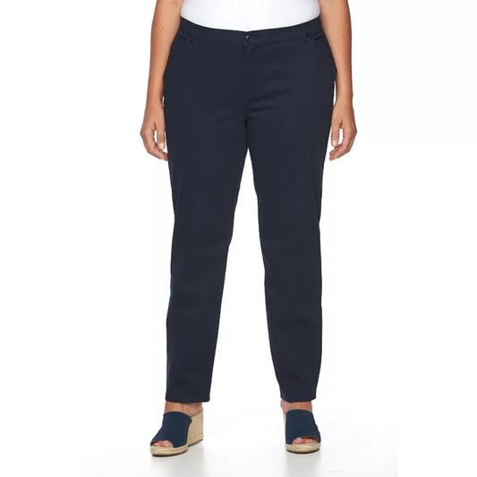 Women's Lee Plus Size Relaxed Fit Straight Leg Pants - Imperial Blue - 16W L-NWT