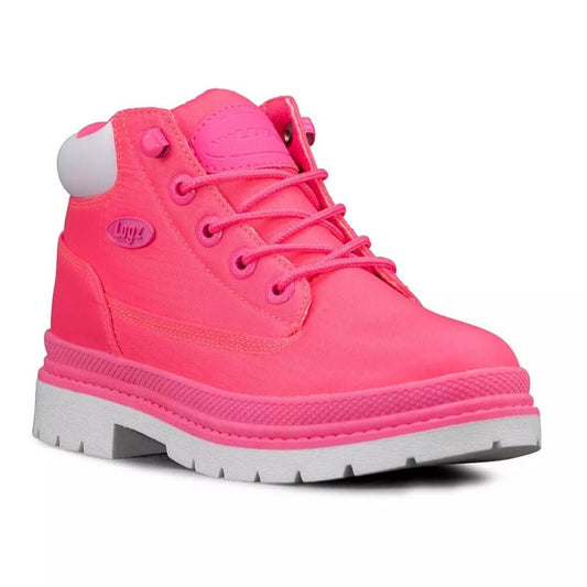 Women's Lugz Drifter Ripstop Chukka Boots - Neon Pink & White - 7.5 - NIB