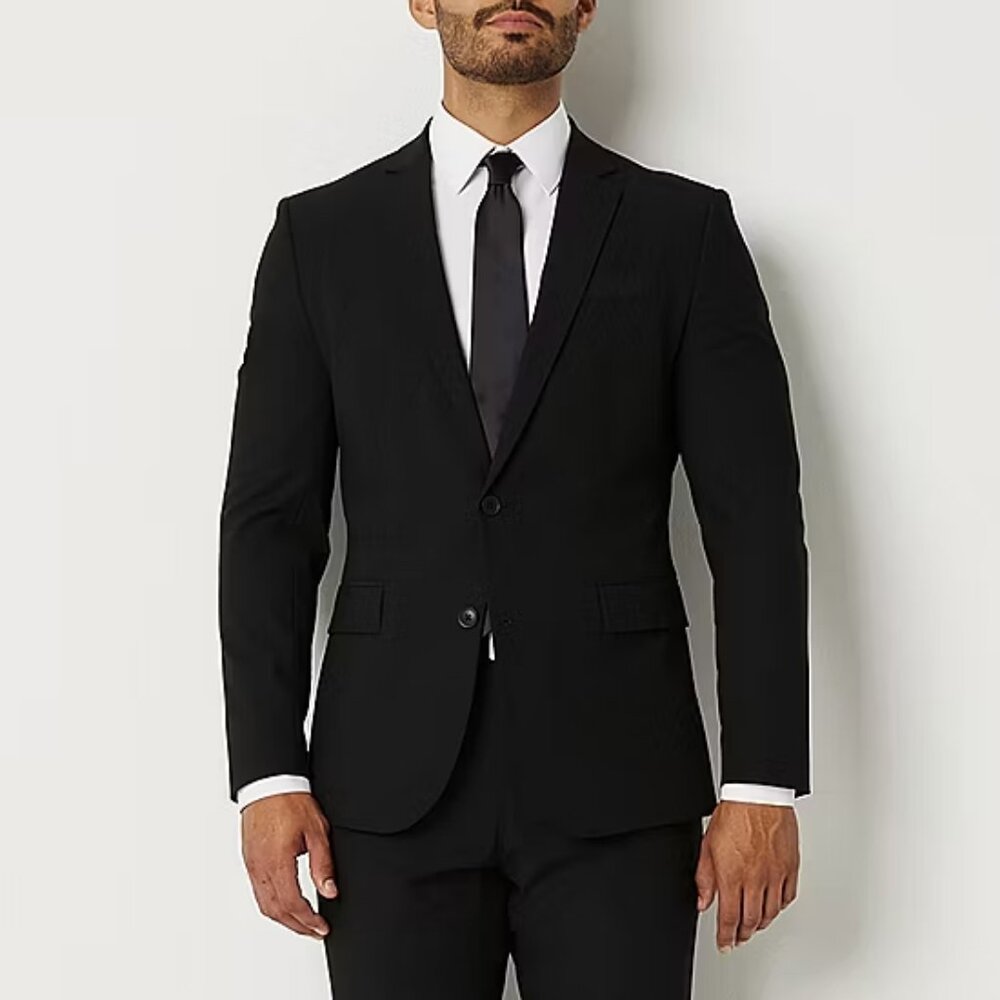 Men's JF J. Ferrar Ultra Comfort Slim Fit Suit Jacket - Black - 38 Reg - NWT