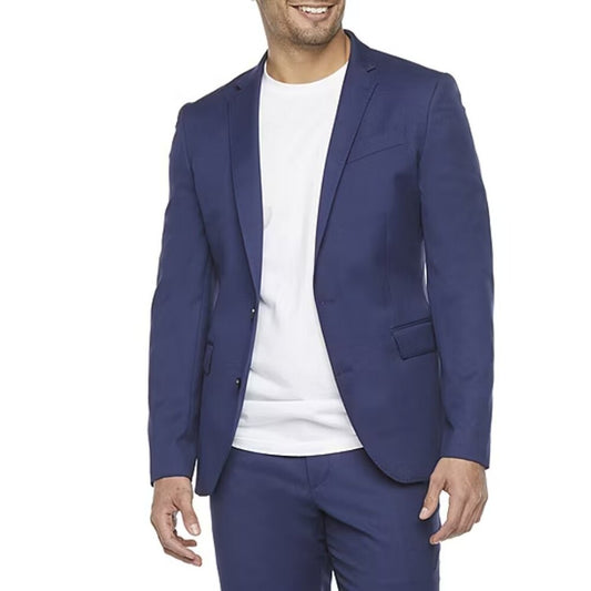 Men's JF J Ferrar Ultra Comfort Super Slim Fit Suit Jacket - Blue- 38R - NWT