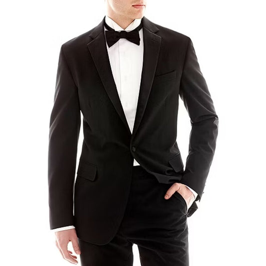 Men's JF J Ferrar Slim Fit Tuxedo Jacket - Black - 36R - NWT