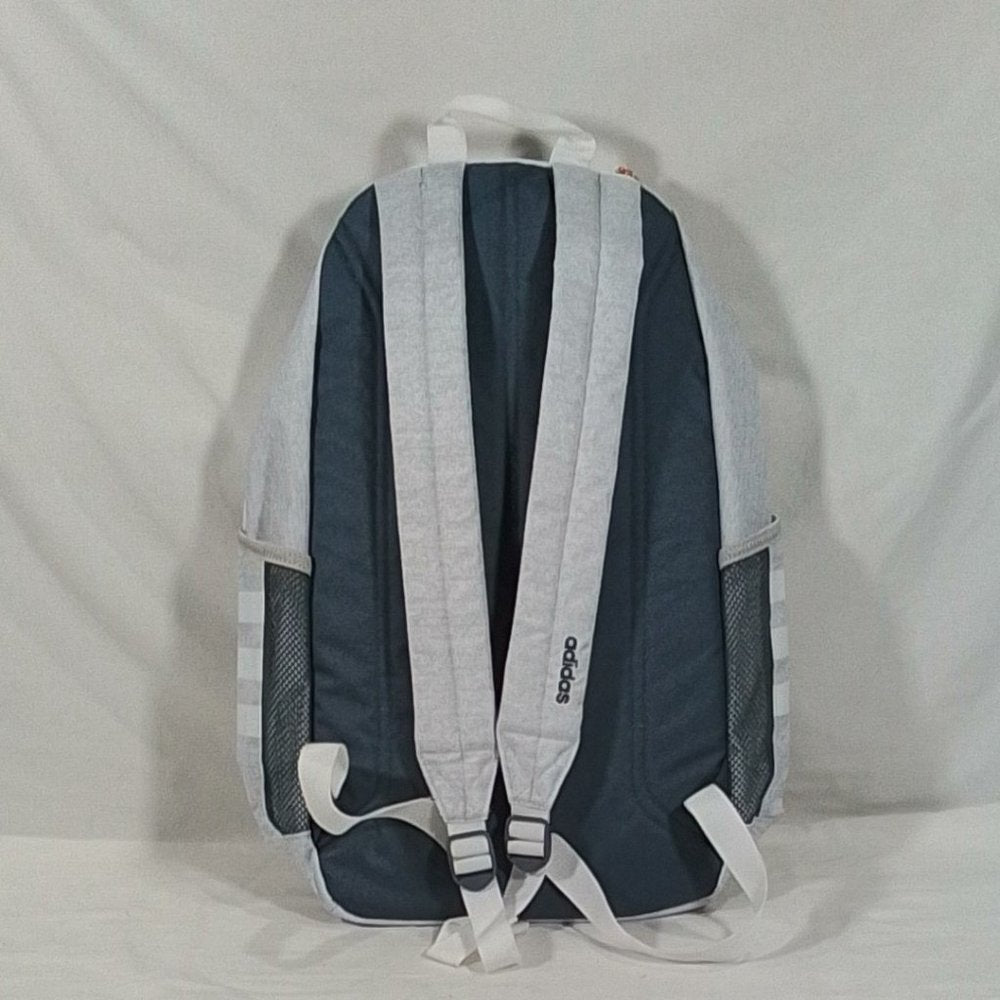 Adidas Classic 3 Stripes Backpack Jersey White / White Rainbow - NWT