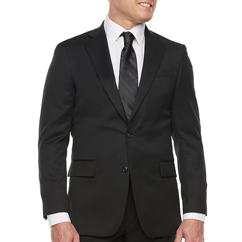 Men's Stafford Coolmax Classic Fit Suit Jacket - Black - Various Szs - NWT