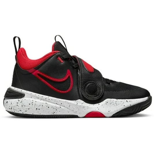 Boy's Nike Hustle D 11 Basketball Shoes - Black & University Red - 5Y - NIB