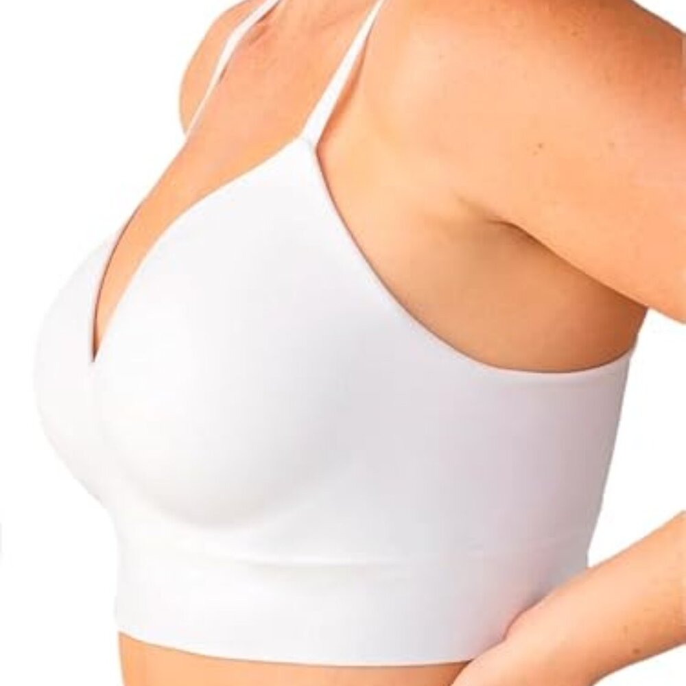 Women's Truekind Supportive Comfort Wireless Shaping Bra - White - 3XL - NWT