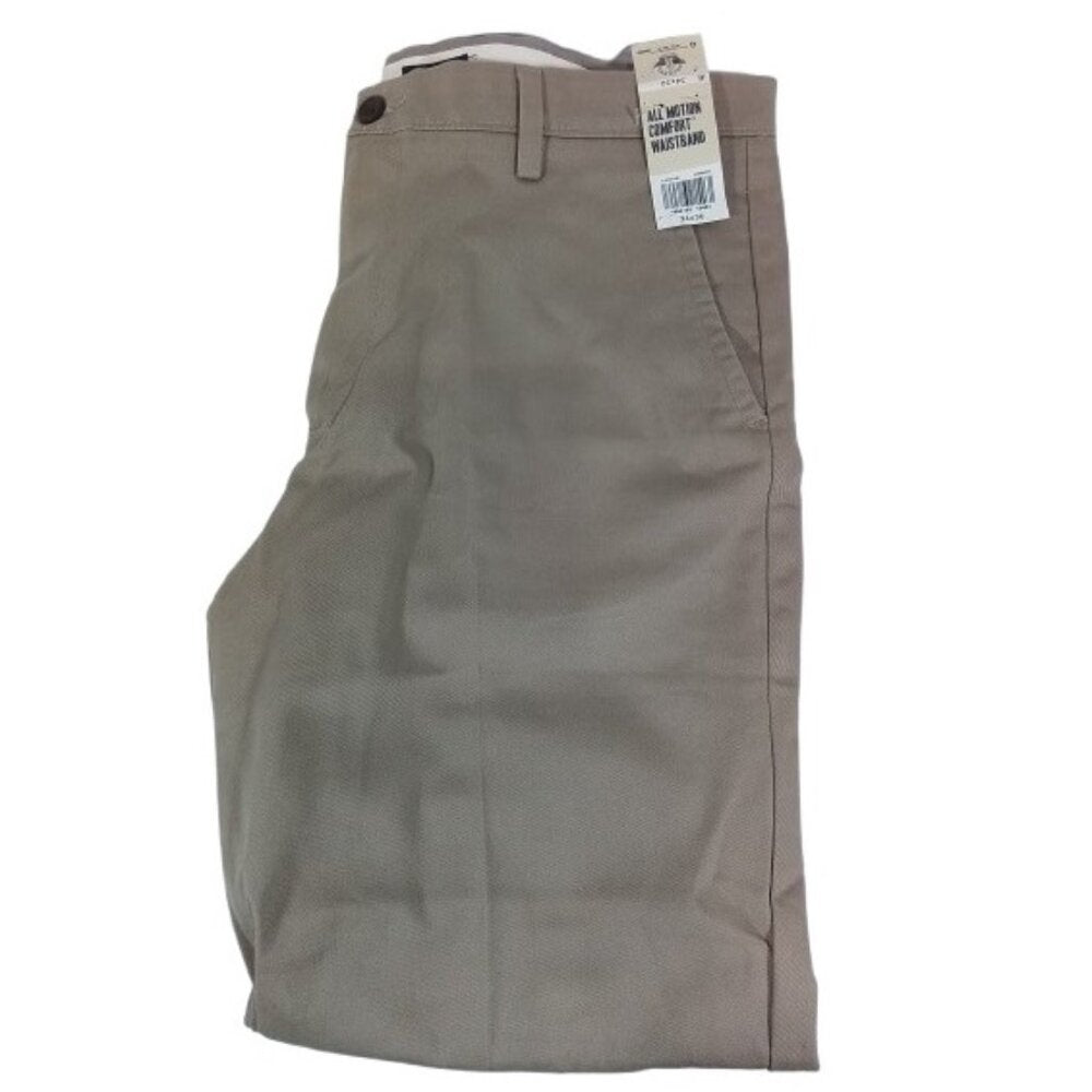 Men's Dockers Easy Khaki Classic Fit Flat Front Pants - Timber Beige - 34x30 -