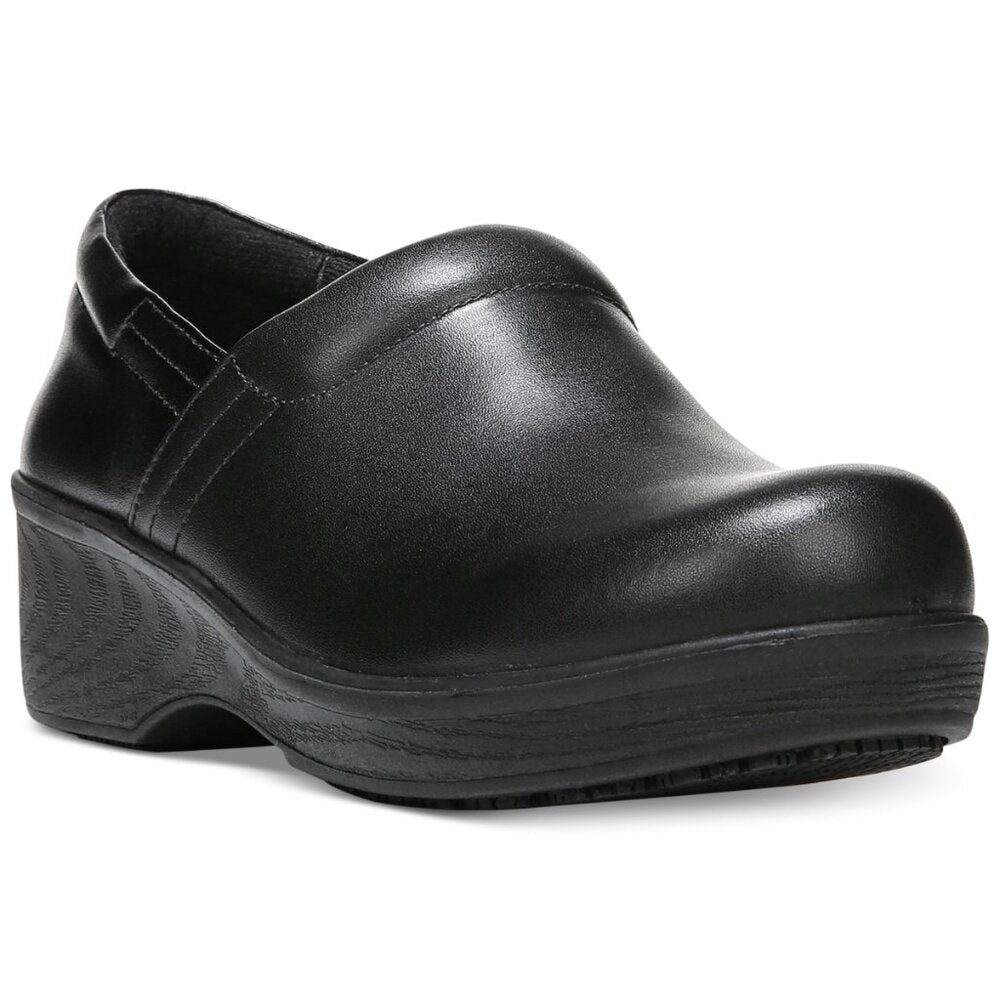 Women's Dr. Scholl's Dynamo Slip Resistant Clog Work Shoes - Black - Var Sz-NWOT