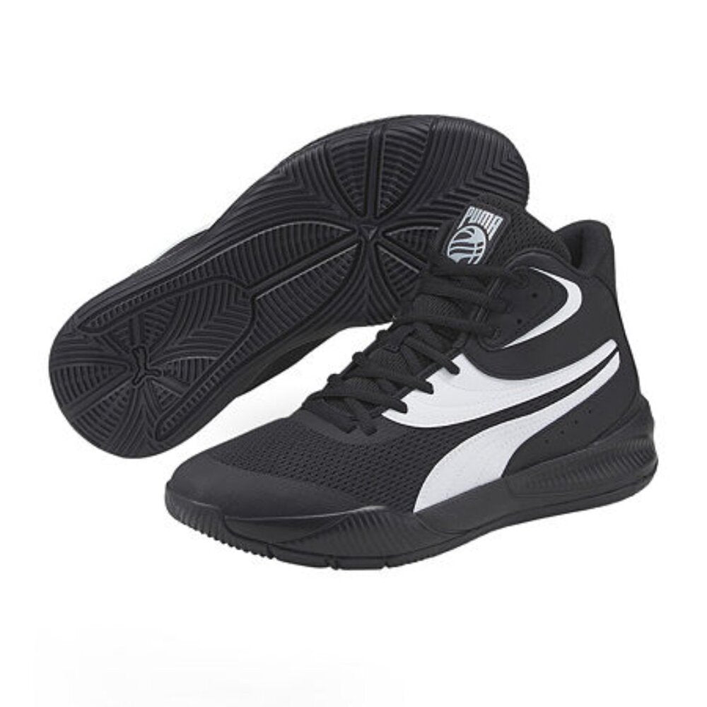 Men's Puma Triple Mid Basketball Shoes - Black & White - 7.5 - NIB