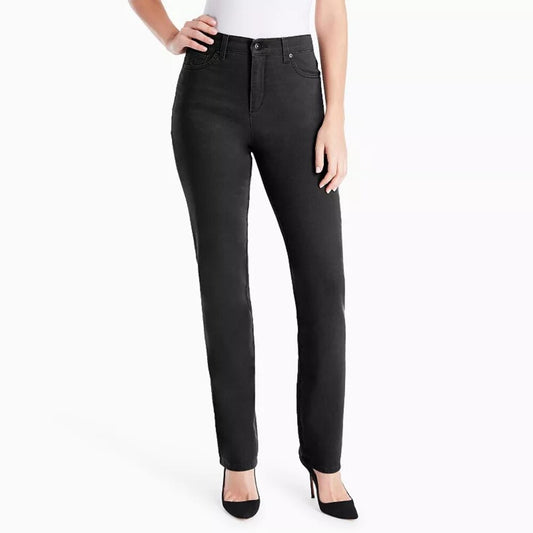 Women's Gloria Vanderbilt Plus Size Amanda Classic Jeans - Black - 16L - NWT