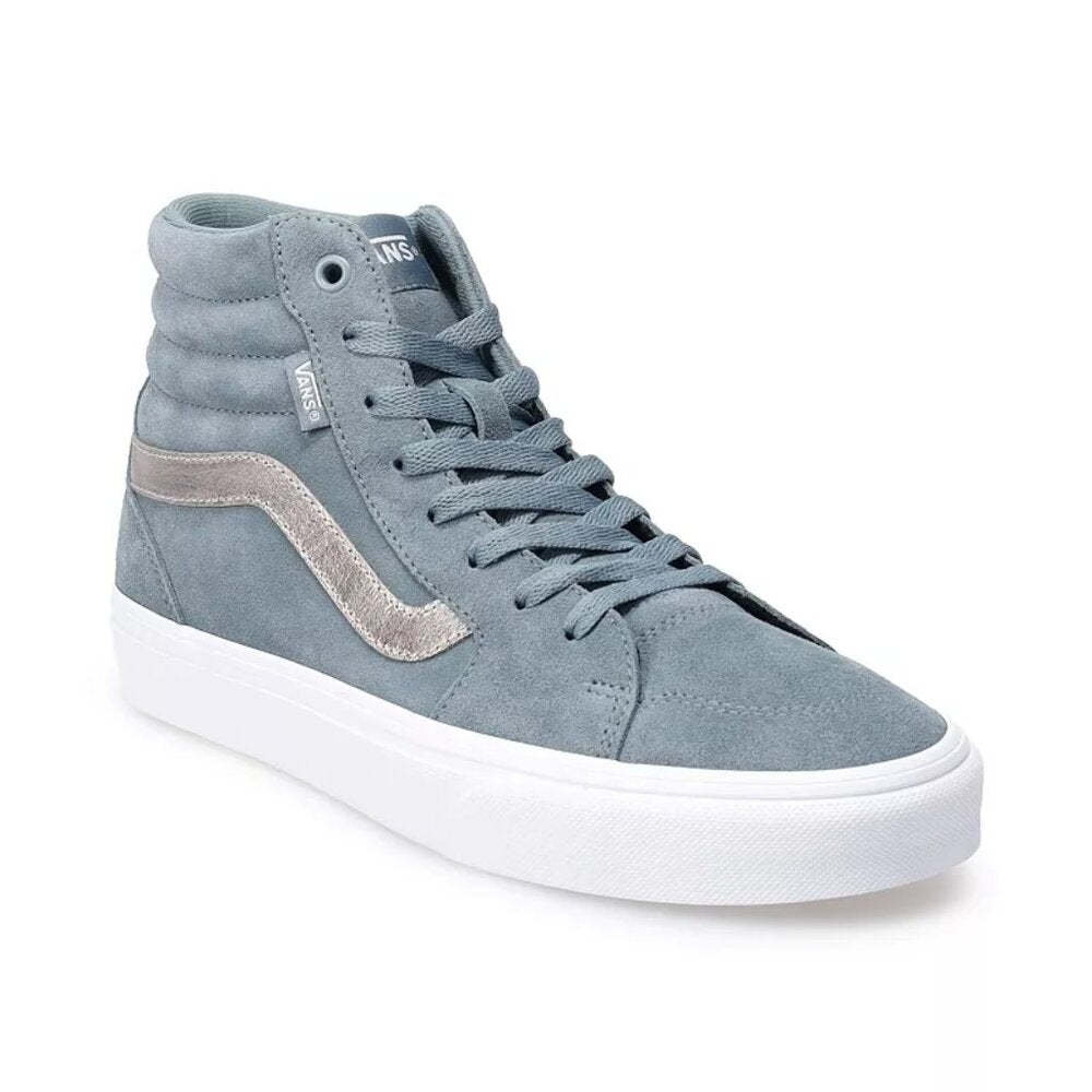 Women's Vans Filmore Suede High Top Sneakers- Metallic Stormy Weather - 8 - NWT