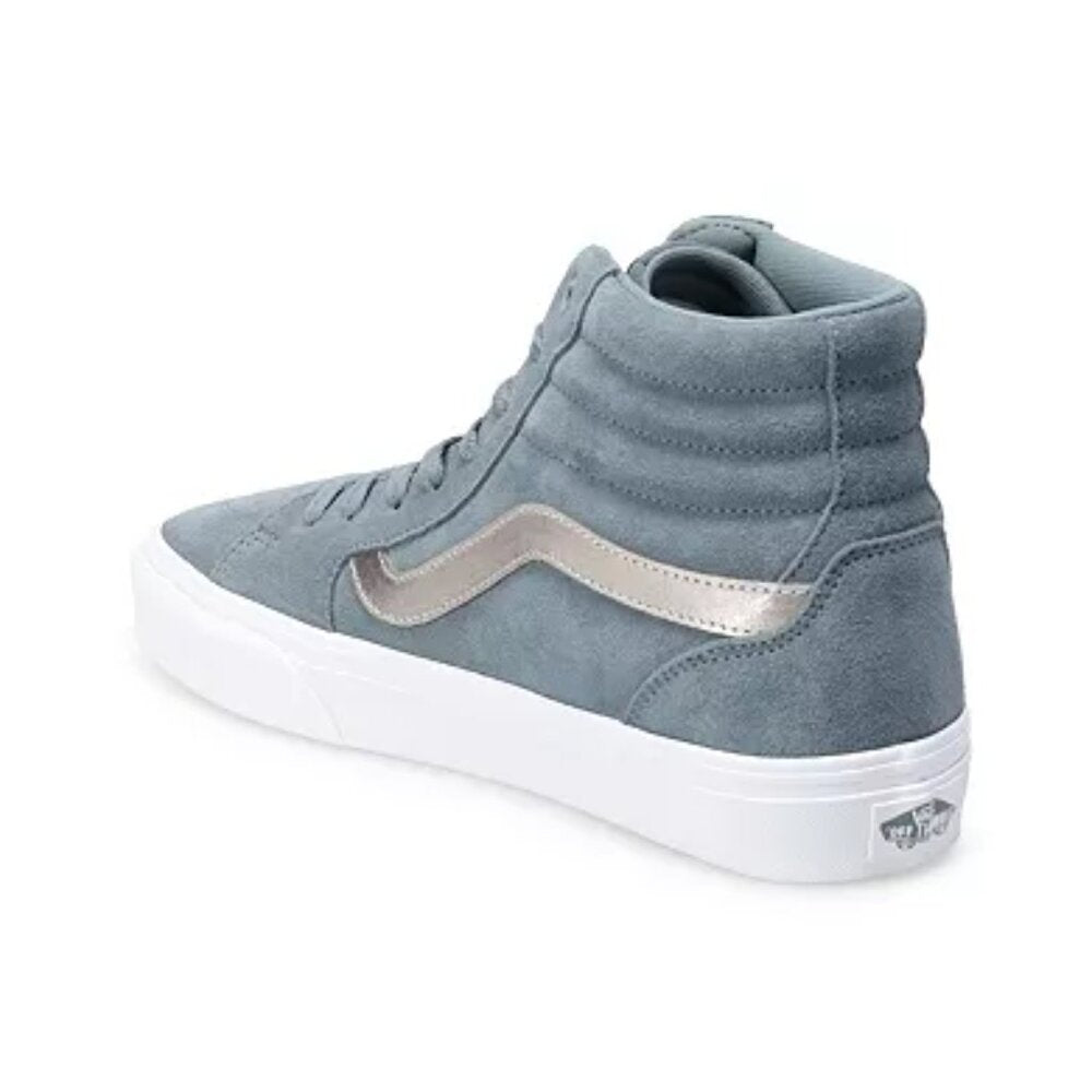 Women's Vans Filmore Suede High Top Sneakers- Metallic Stormy Weather - 8 - NWT