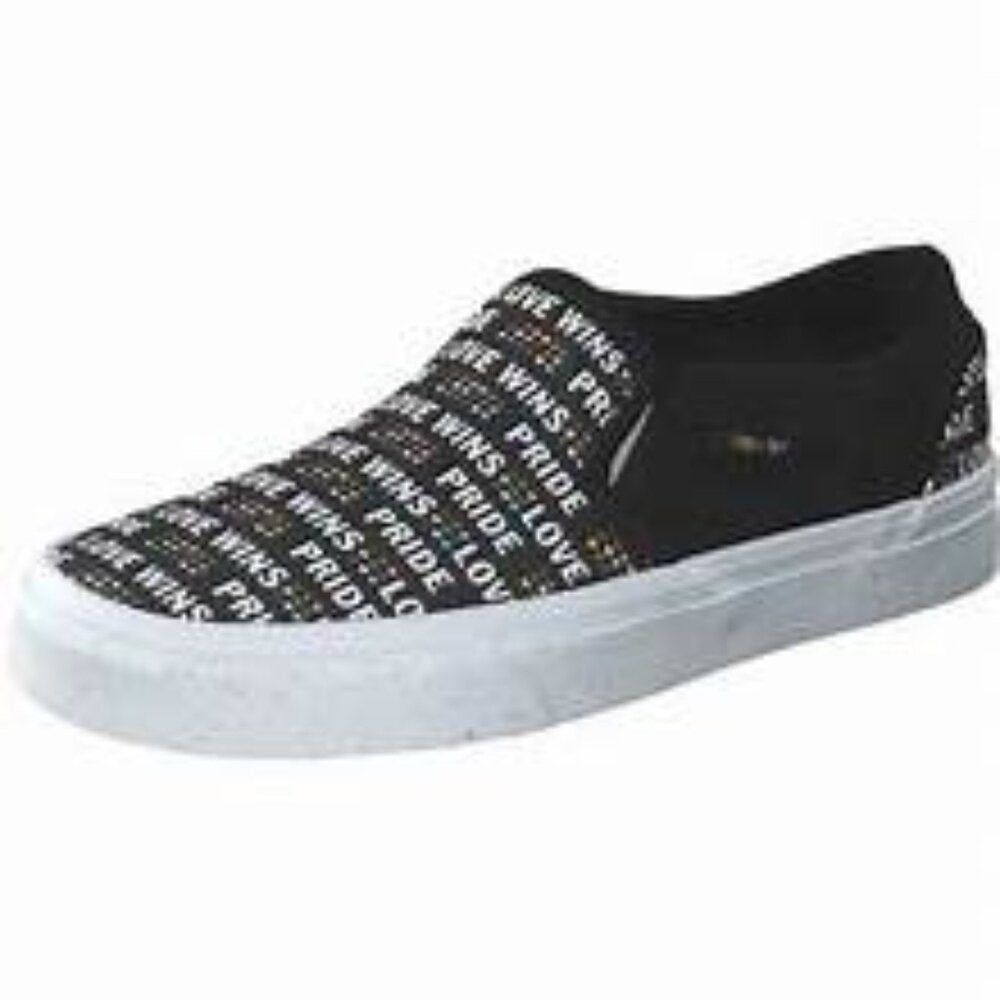 Women's Vans Asher Sneakers - Pride Black Glitter - Various Sizes - NWT