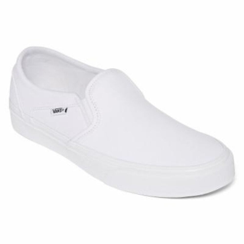 Women's Vans Asher Slip On Casual Sneakers - True White - 9 - NIB