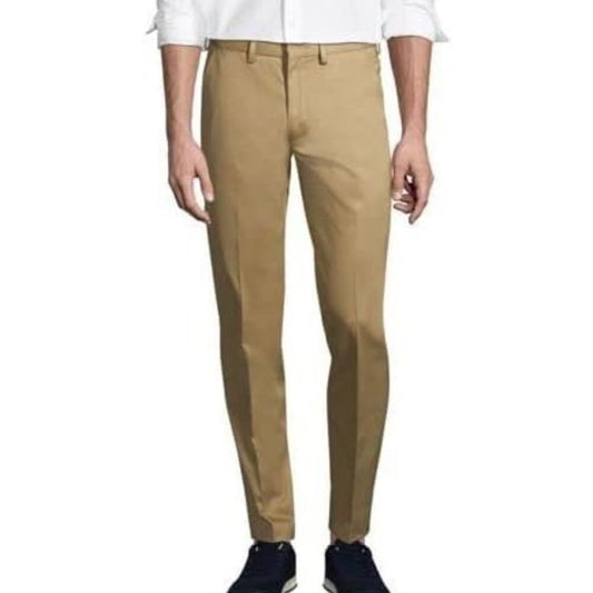 Men's Lands' End No Iron Slim Plain Twill Pants - 30x30 - NWOT