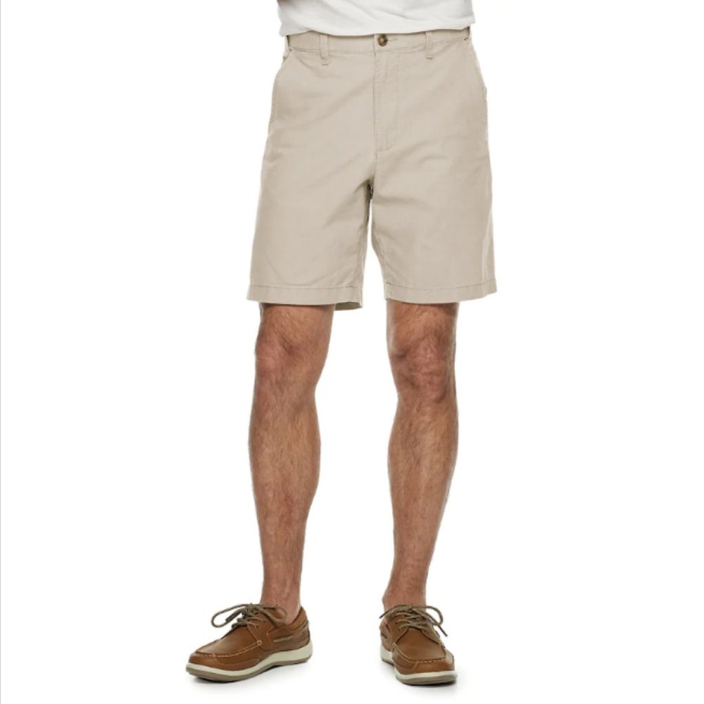 Men's Croft & Barrow Classic-Fit Quick-Dry Performance Flat-Front Shorts-NWT