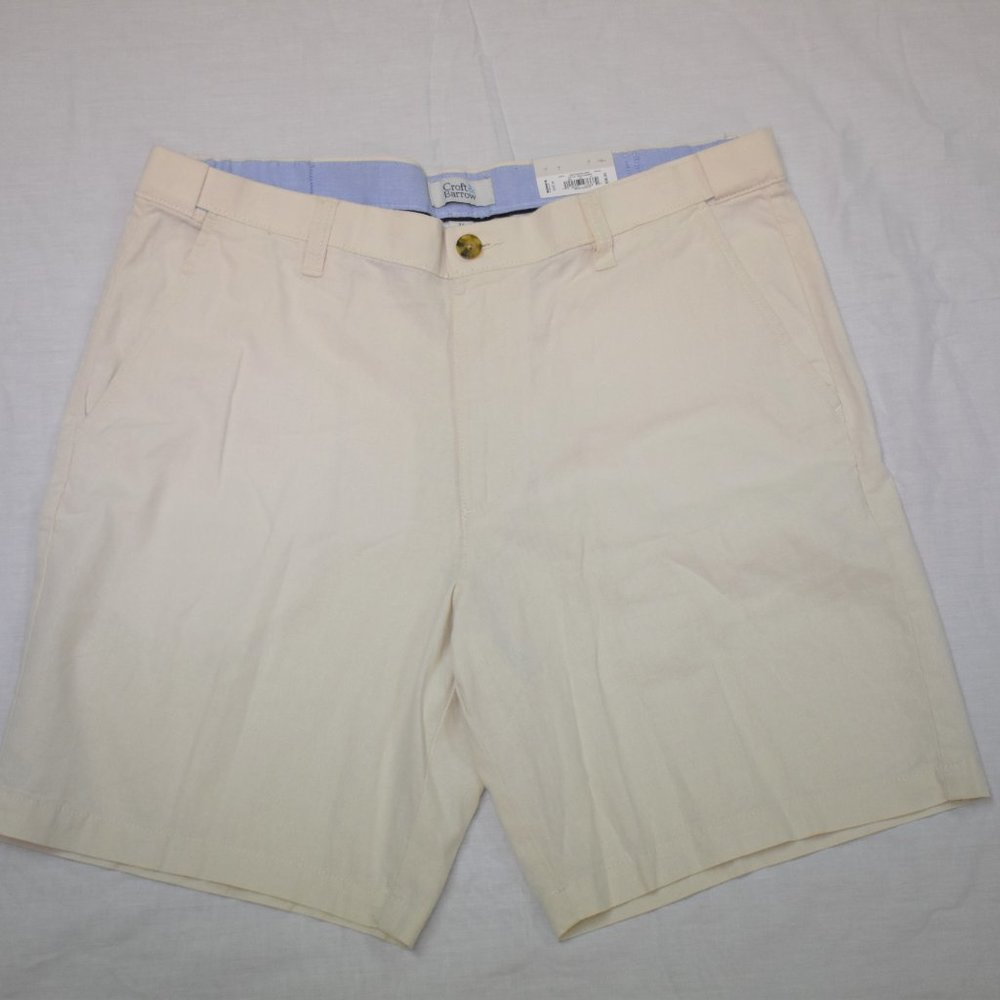 Men's Croft & Barrow Classic-Fit Quick-Dry Performance Flat-Front Shorts-NWT